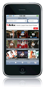 blinkx Mobile (click to open a full-sized image)